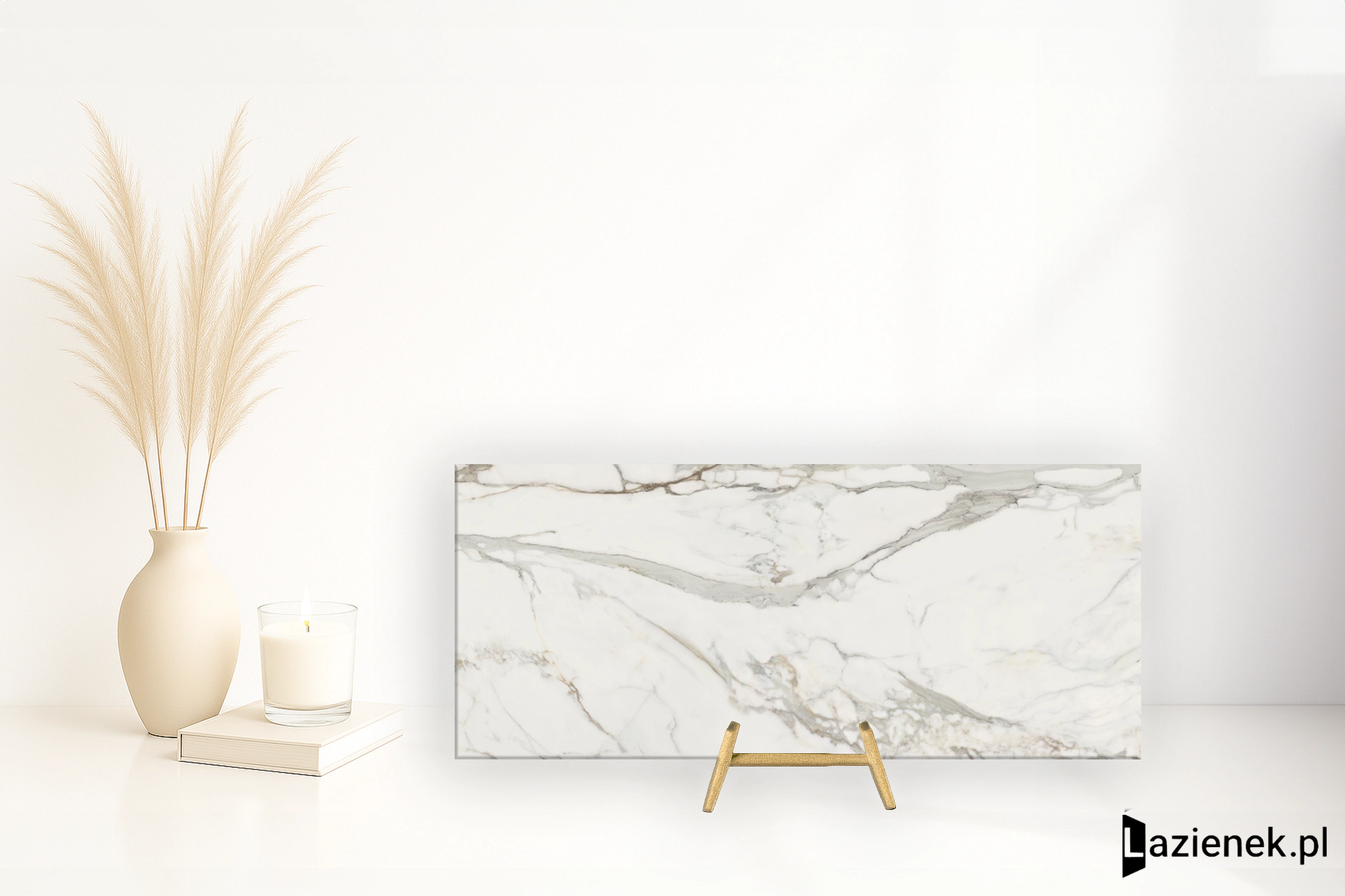 Cotto D'este Allure Calacatta błyszcząca 120x278 cm gr. 7 mm - płytka rektyfikowana / EK6AR15